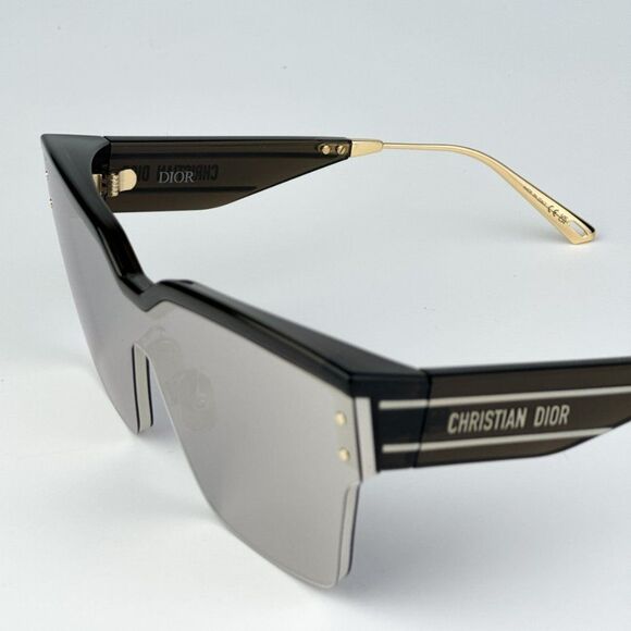 NEW Dior DIORCLUB M4U 55A5 Black Pale Smoke Mirrored Unisex Shield Sunglasses main image 9